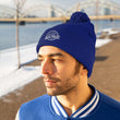 Load image into Gallery viewer, Man with true royal pom pom beanie on head