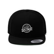 Load image into Gallery viewer, Saltbox Brewing Company unisex flat bill hat in black and green