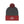 Load image into Gallery viewer, Grey and red Saltbox pom pom beanie laying down
