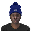 Load image into Gallery viewer, Man with true royal pom pom beanie on head