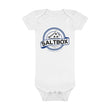 Load image into Gallery viewer, Onesie Organic Baby Bodysuit with Saltbox Logo