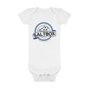 Onesie Organic Baby Bodysuit with Saltbox Logo 