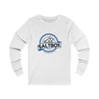 Load image into Gallery viewer, Saltbox Brewing Company unisex jersey long sleeve tee in white