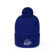 Load image into Gallery viewer, True royal Saltbox pom pom beanie standing