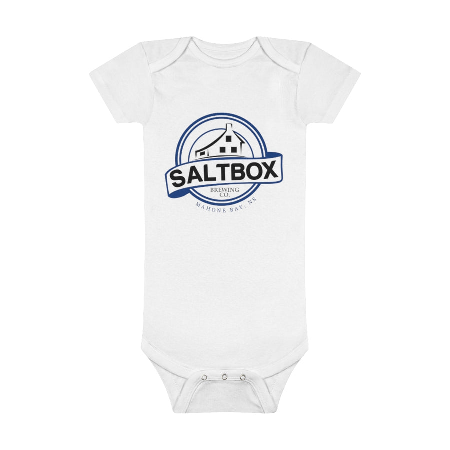 Onesie Organic Baby Bodysuit with Saltbox Logo 