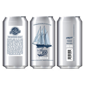 Saltbox Brewing Company Bluenose 100 Commemorative Ale 473ml can.