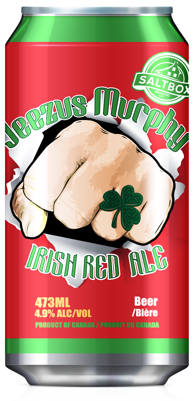 Saltbox Brewing Company Jeezus Murphy Irish Red 472ml Can Front